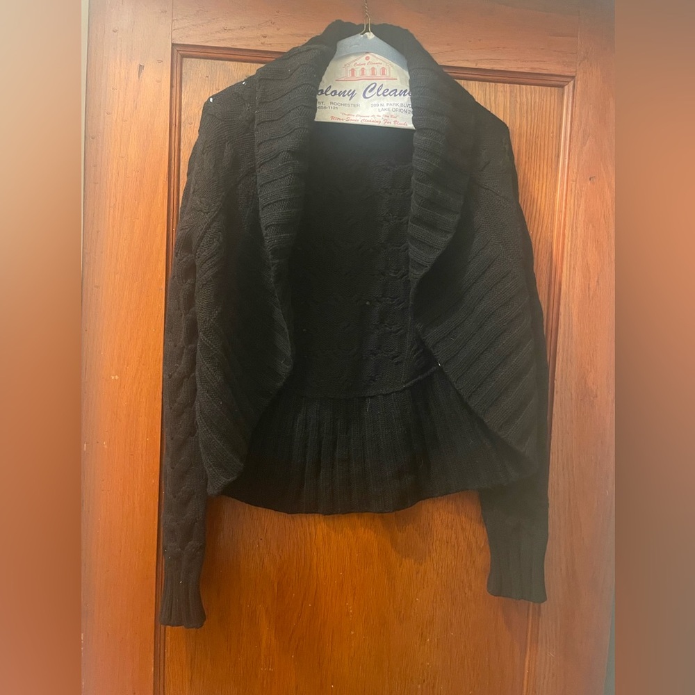 Vince Black Women's Shrug Sweater